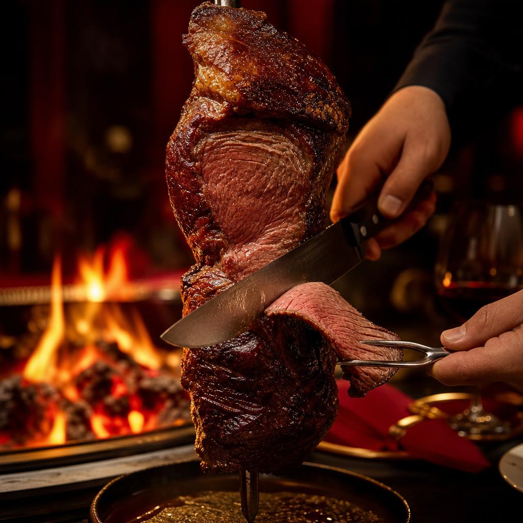 Fire-grilled meats at El Toro Rojo