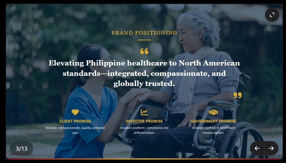 Clinician supporting a resident within a Global Care community